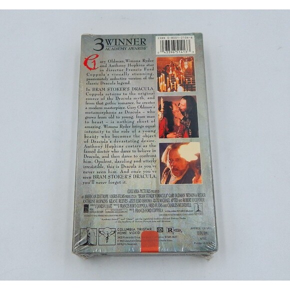 Bram Stokers DRACULA Love Never Dies VHS Anthony Hopkins 1993 New & Sealed - Picture 2 of 4